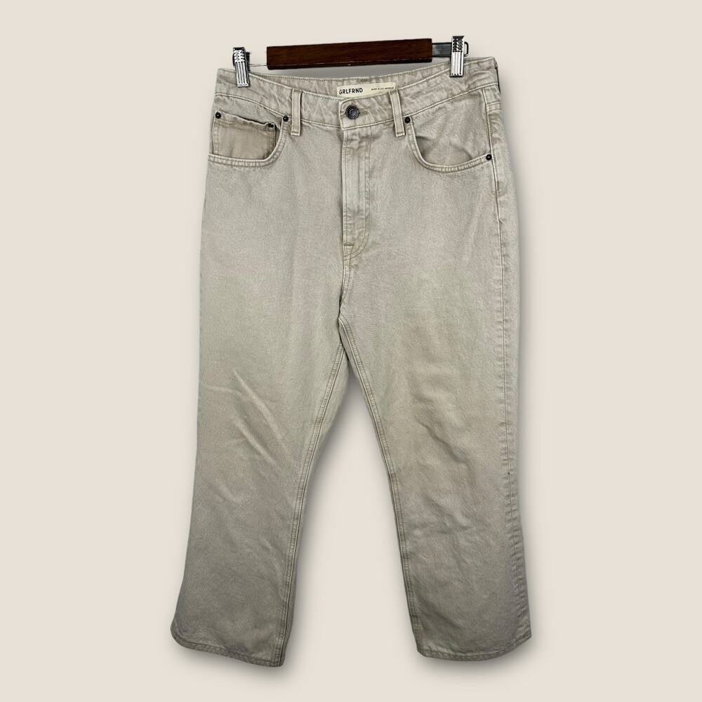 Grlfrnd Womens size 29 High Rise Cropped Bootcut The Melanie Montana